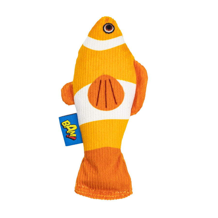BAM! Peluche Pez Payaso con Catnip para gatos, , large indicador imagen numero 2