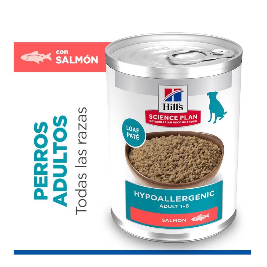 363 g Hill's Science Plan Hypoallergenic Alimento H&uacute;medo con Salm&oacute;n para Perros Adultos, , large Imagen numero 2