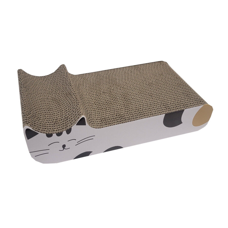 Leeby Kira tabla rascador de cart&oacute;n blanco para gatos, , large Imagen numero 1