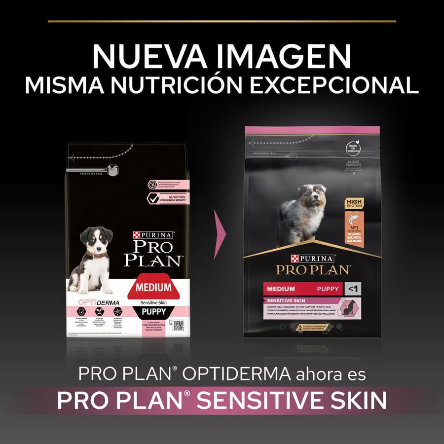 12 kg Pro Plan Puppy Medium Salm&oacute;n Piel sensible pienso para perros, , large indicador imagen numero 2