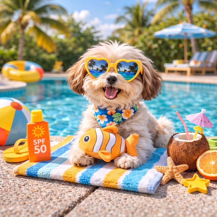 Summer Vibes Peluche Flotante Pez Juguete para perros, , large indicador imagen numero 1