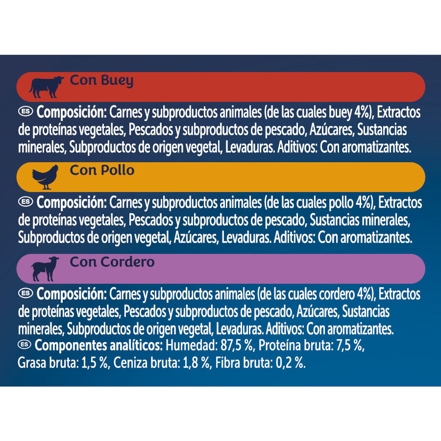 6 x 48 g Felix Cat Sopa de Buey, Pollo y Cordero para gatos, , large indicador imagen numero 5