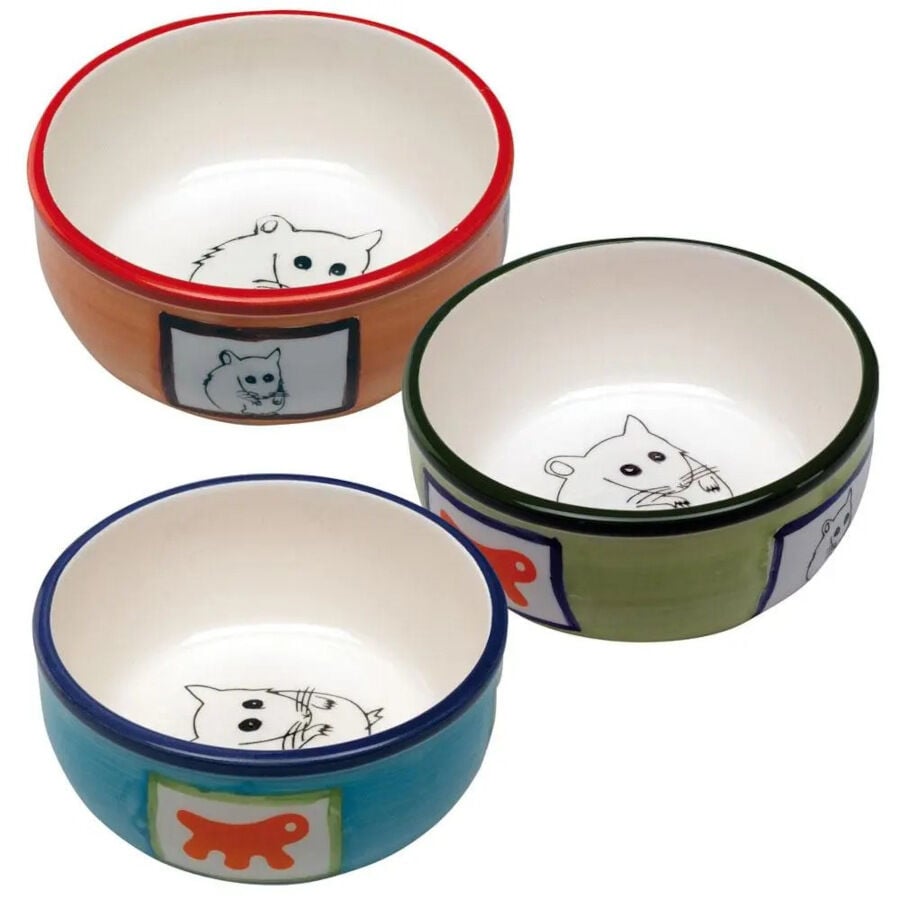 Ferplast Bol de Cer&aacute;mica con Decoraci&oacute;n para h&aacute;msteres, , large Imagen numero 1