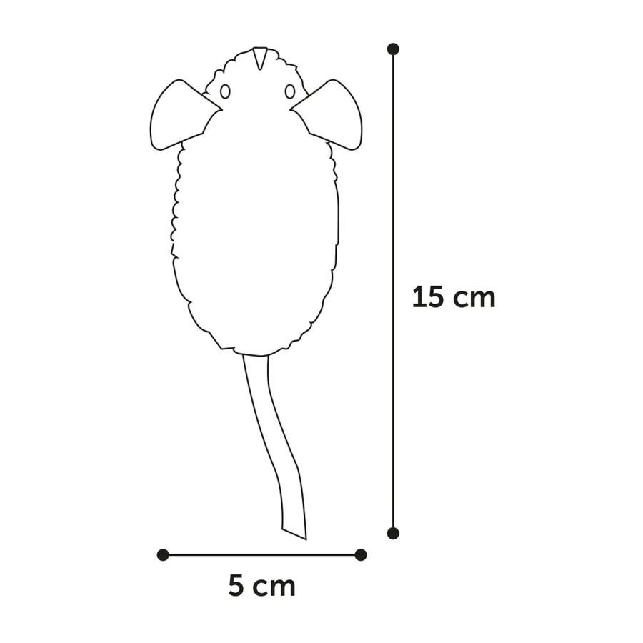 Flamingo Rat&oacute;n de Peluche con Sonido para gatos, , large Imagen numero 4