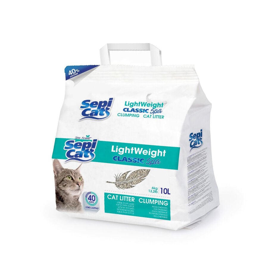 10 L Sepicat LightWeight Classic Spa arena aglomerante ligera para gatos, , large indicador imagen numero 1