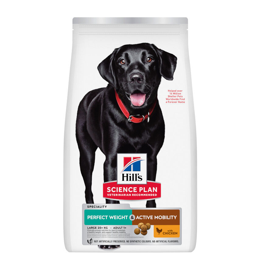 12 kg Hill's Science Plan Perfect weight y Active Mobility pollo pienso para perros grandes, , large indicador imagen numero 1