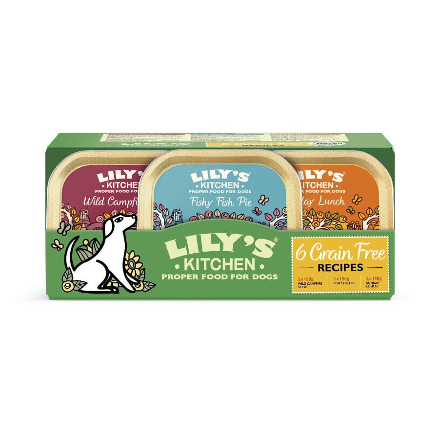 6 tarrinas x 150 g Lily's Kitchen Grain Free tarrinas para perros, , large indicador imagen numero 1