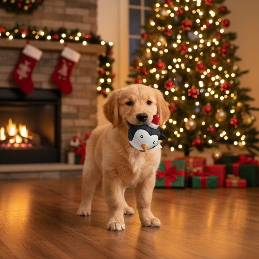 Wonder Christmas Pelota de Ping&uuml;ino Navide&ntilde;a para perros, , large Imagen numero 3