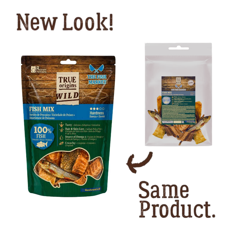 True Origins Surtido Pescados Snack para perros