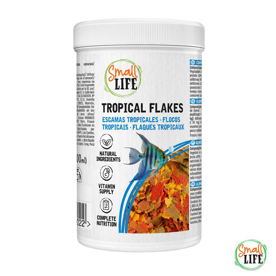 Small Life Escama Tropical Alimento para peces