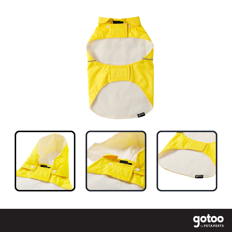 Gotoo Impermeable Reflectante Amarillo para perros, , large indicador imagen numero 3