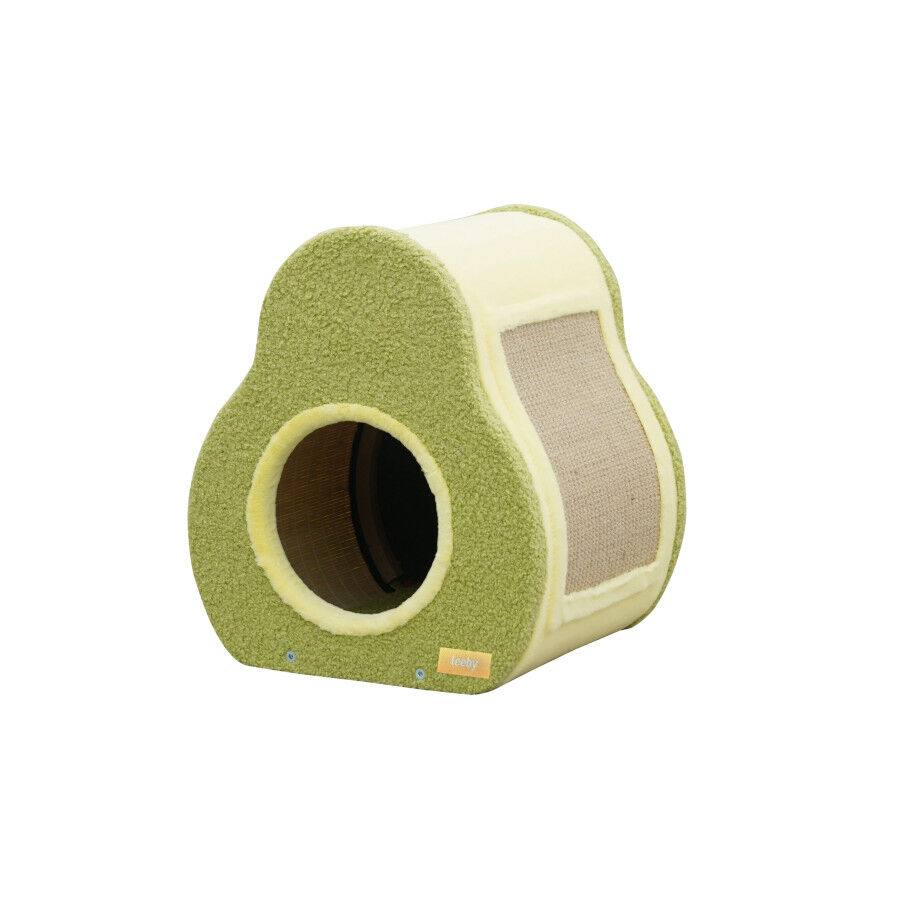 Leeby Alphonse cama nido con rascador en forma de aguacate para gatos, , large indicador imagen numero 1
