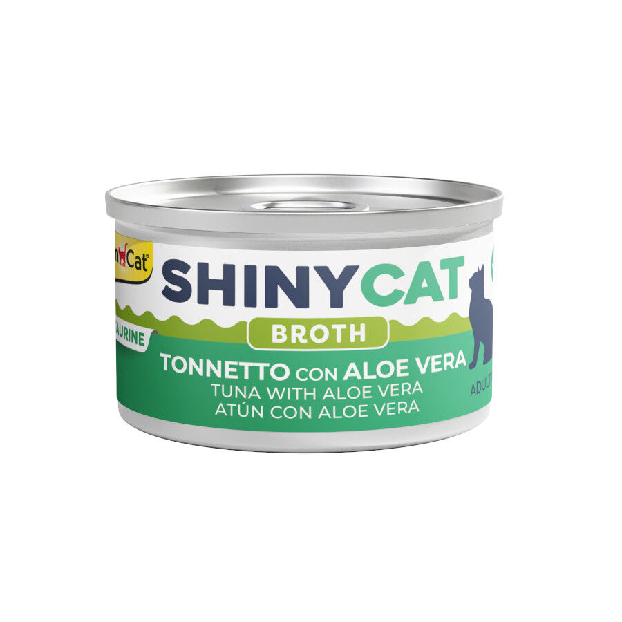 70 g GimCat At&uacute;n y Aloe Vera caldo en lata para gatos, , large Imagen numero 1
