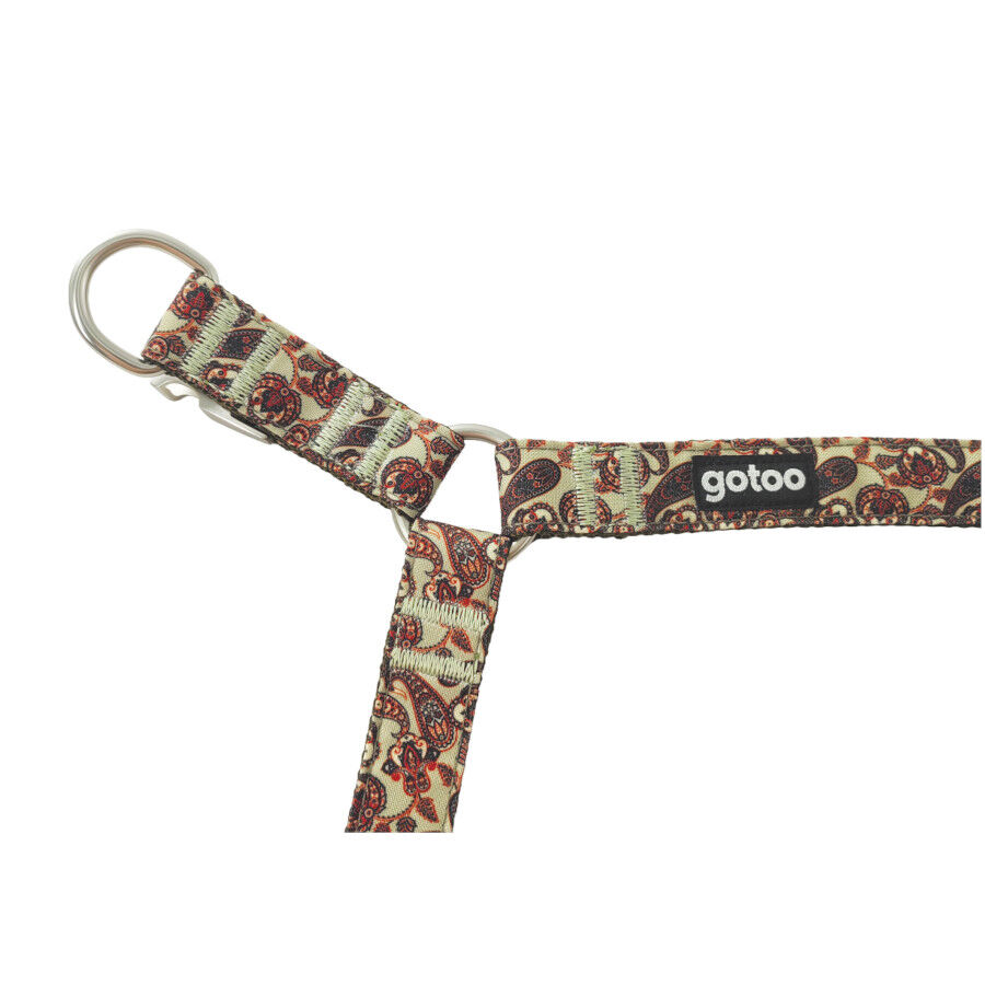 Gotoo Arn&eacute;s estampado cachemira caqui para perros, , large indicador imagen numero 5