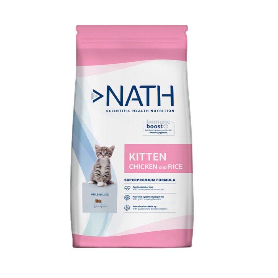 4 kg Nath Kitten Pollo y Arroz pienso para gatos, , large indicador imagen numero 1