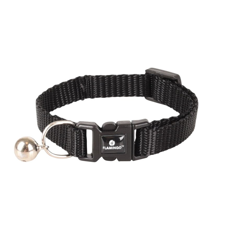 Flamingo Collar Ziggi Negro para gatitos, , large indicador imagen numero 1