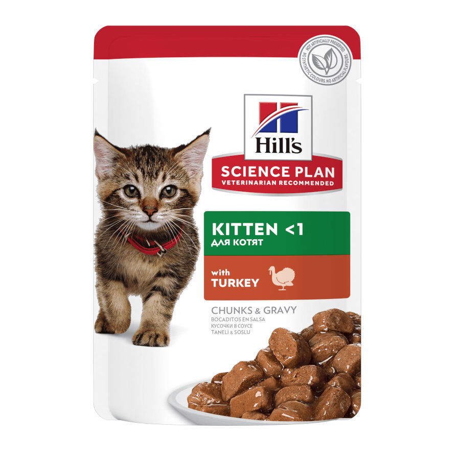 85 g Hill's Science Plan Kitten Pavo en Salsa sobre para gatos, , large indicador imagen numero 1