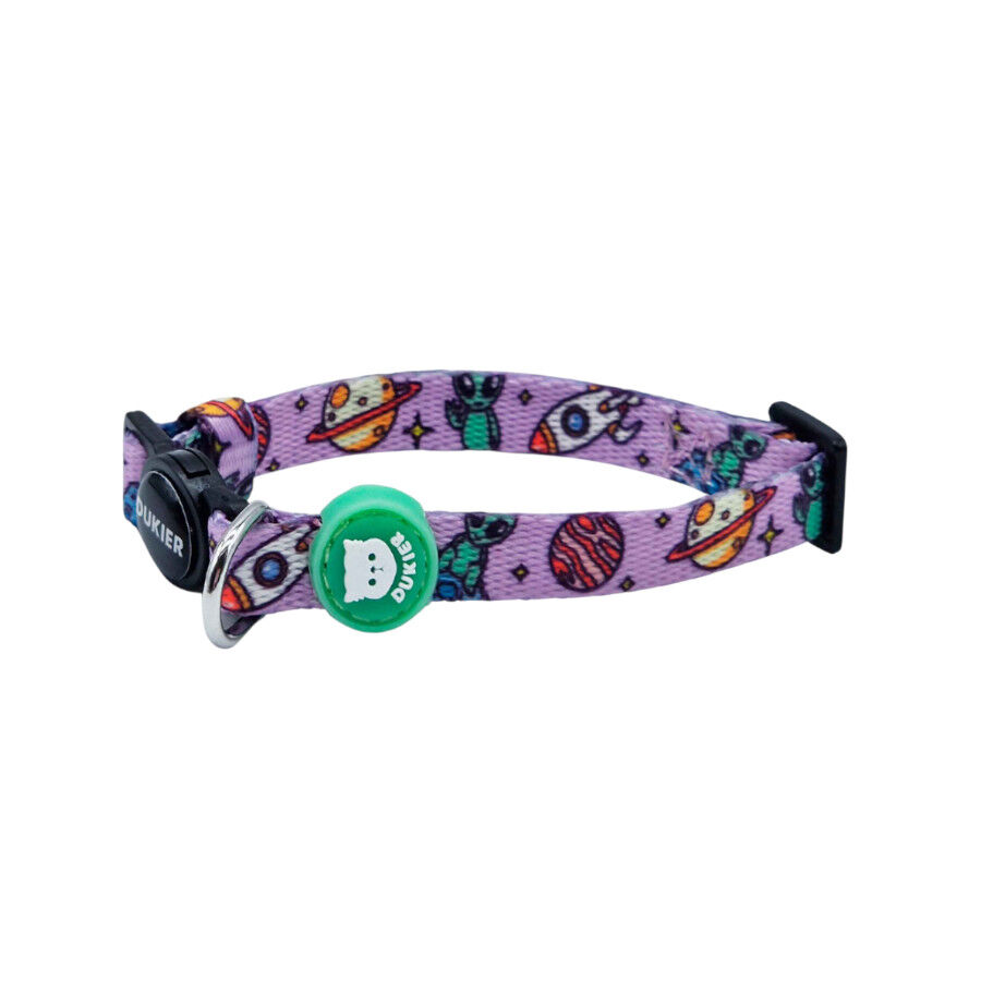 Dukier Collar Estampado Alien para gatos
