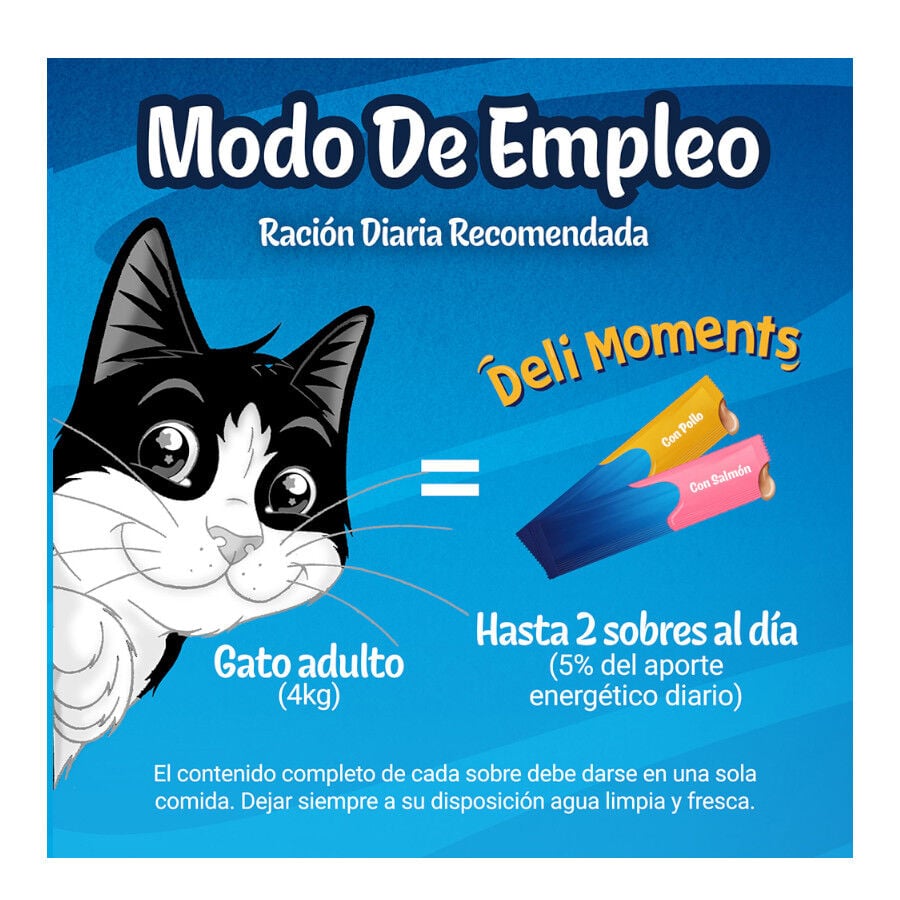 48 sobres x 10 g Felix Deli Moments Snack l&iacute;quido para gatos - Multipack, , large indicador imagen numero 5