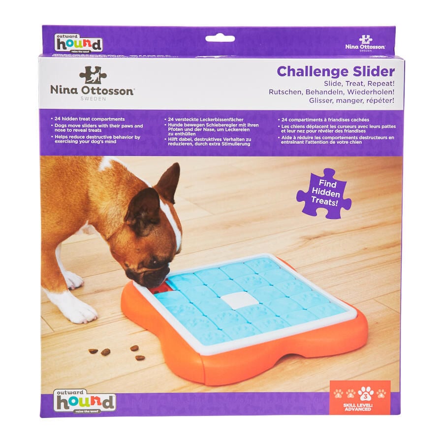 Outward Hound Challenge Slider Rompecabezas de Inteligencia para cachorros, , large indicador imagen numero 7
