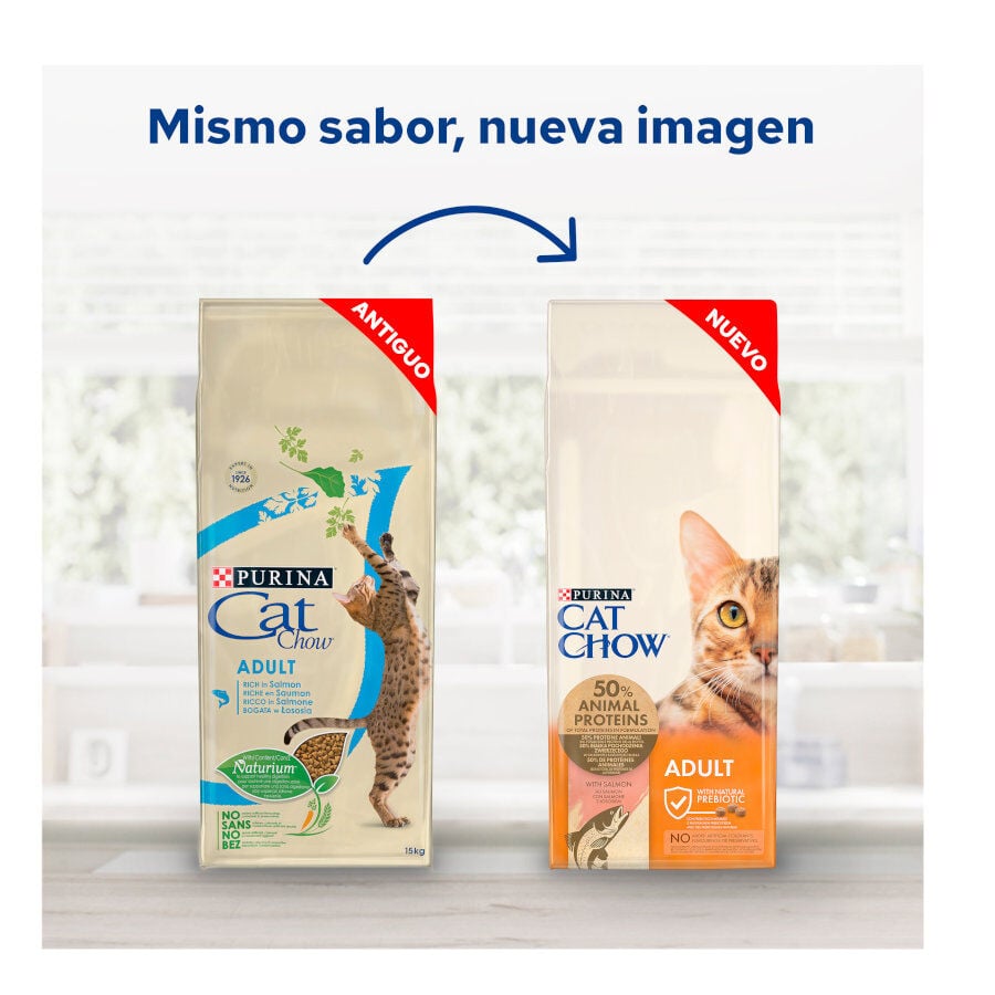15 kg Cat Chow Adult Salm&oacute;n Pienso para gatos, , large Imagen numero 2