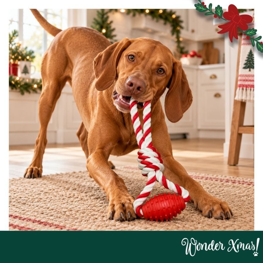 Wonder Christmas Hueso con Cuerda Juguete para perros, , large indicador imagen numero 2