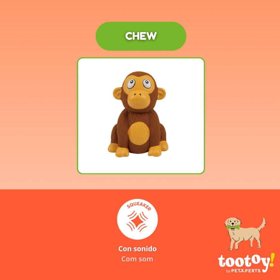 Tootoy! Chimpanc&eacute; Mordedor con Sonido para perros, , large indicador imagen numero 3