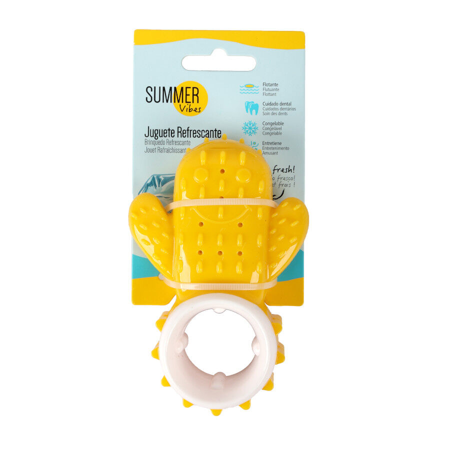 Summer Vibes Mordedor Refrescante cactus amarillo para cachorros, , large indicador imagen numero 4