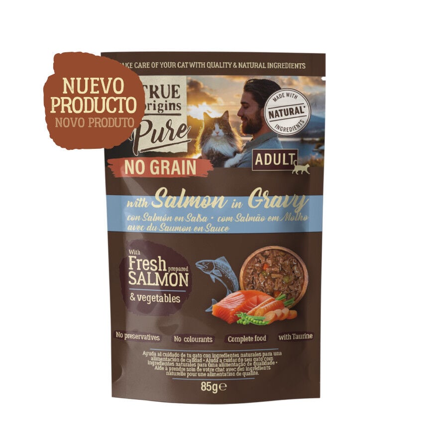 85 g True Origins Pure No Grain Sobre con Salm&oacute;n para gatos, , large Imagen numero 2