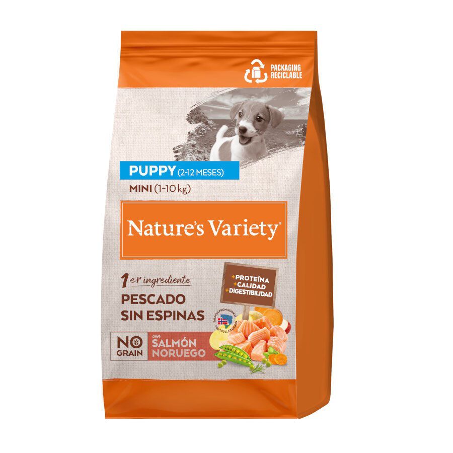 3 kg Nature's Variety No Grain Puppy Mini Salm&oacute;n Noruego pienso para perros, , large indicador imagen numero 1