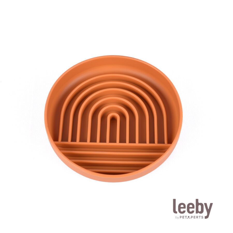 Leeby Comedero Antivoracidad Naranja para perros, , large indicador imagen numero 2
