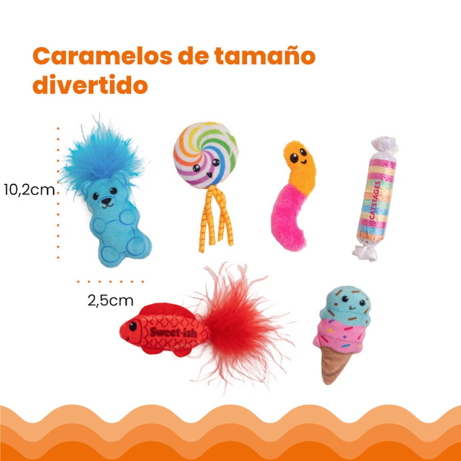 Catstages Sweet Treats Peluches Surtidos para gatos, , large indicador imagen numero 3