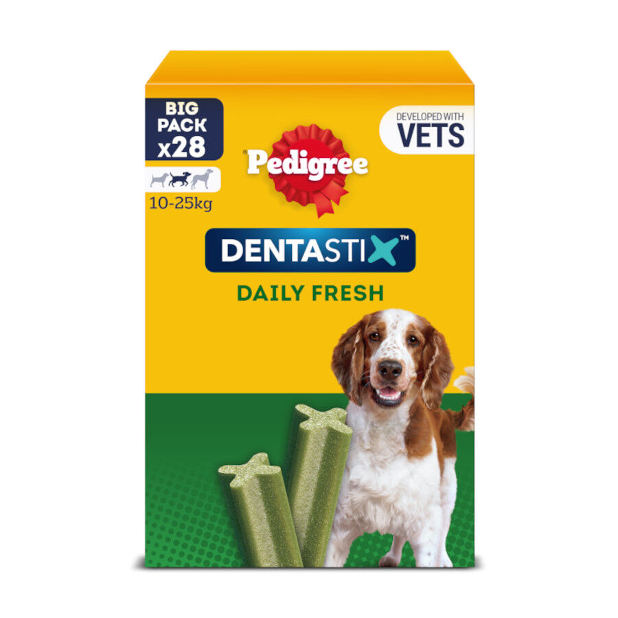 28 barritas Pedigree Dentastix Fresh Snacks Dentales para Perros Medianos, , large Imagen numero 1