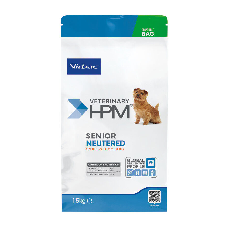 7 kg Virbac Veterinary HPM Senior Neutered Small & Toy pienso para perros, , large Imagen numero 1