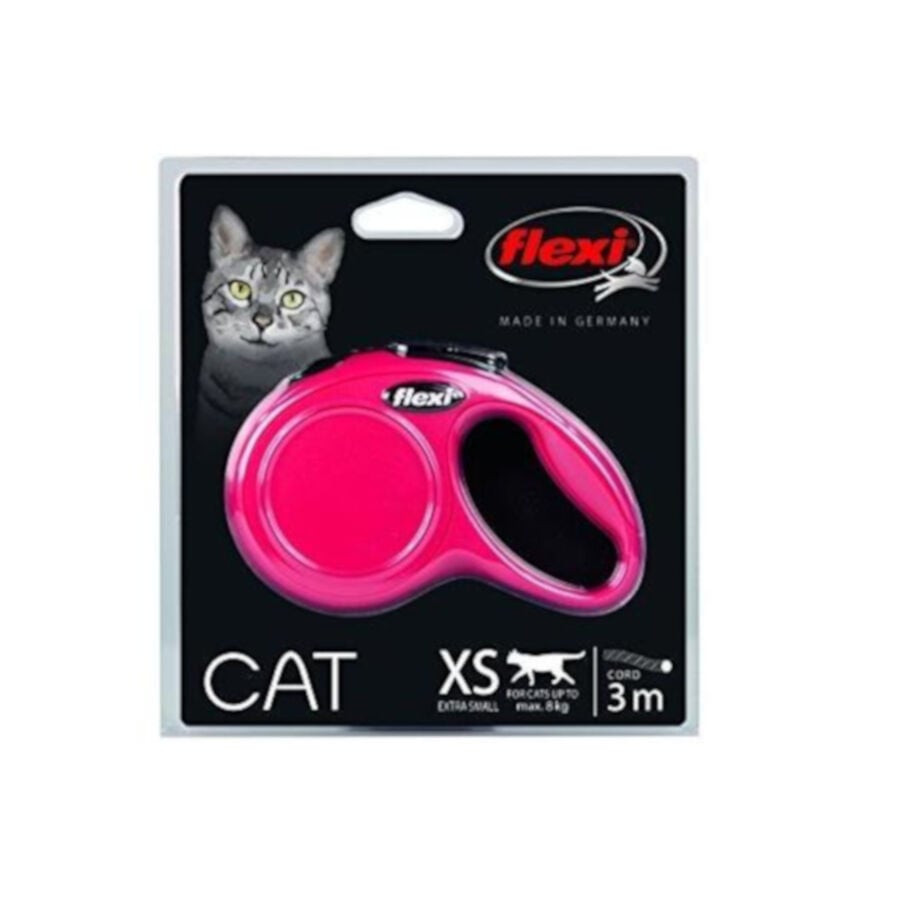 Flexi New Classic Correa Extensible roja para gatos, , large Imagen numero 4