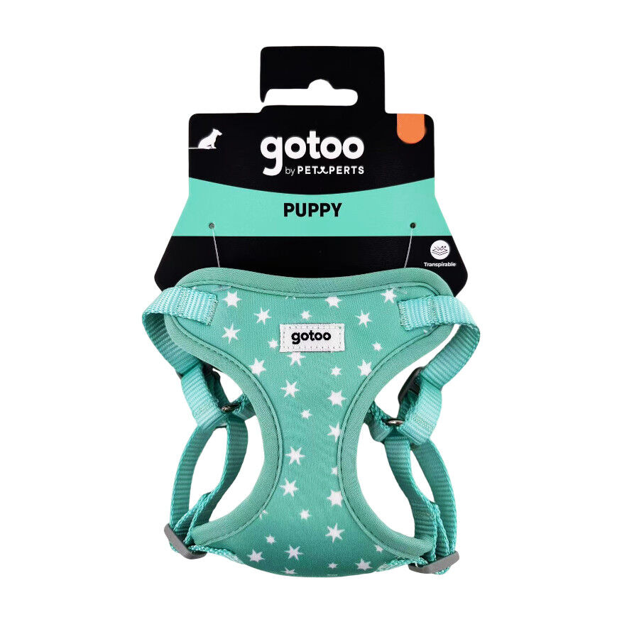 Gotoo Arn&eacute;s ajustable estampado estrellas verde para cachorros, , large indicador imagen numero 8