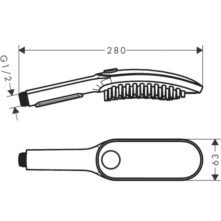 Hansgrohe Alcachofa de Ducha Rosa para perros, , large indicador imagen numero 3