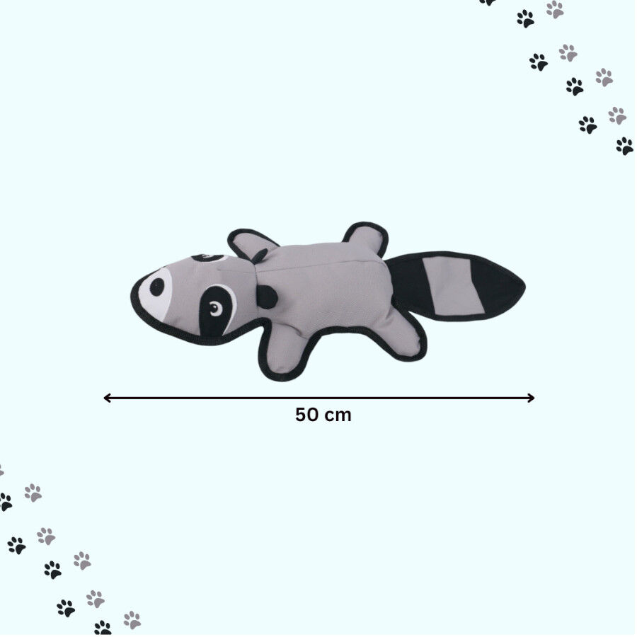 LOVE THE EARTH Peluche Resistente Mapache con Sonido para perros, , large indicador imagen numero 3
