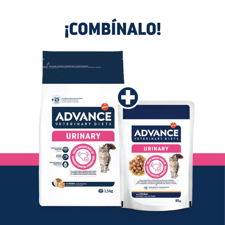 85 g Advance Veterinary Diets Urinary sobre para gatos, , large indicador imagen numero 2