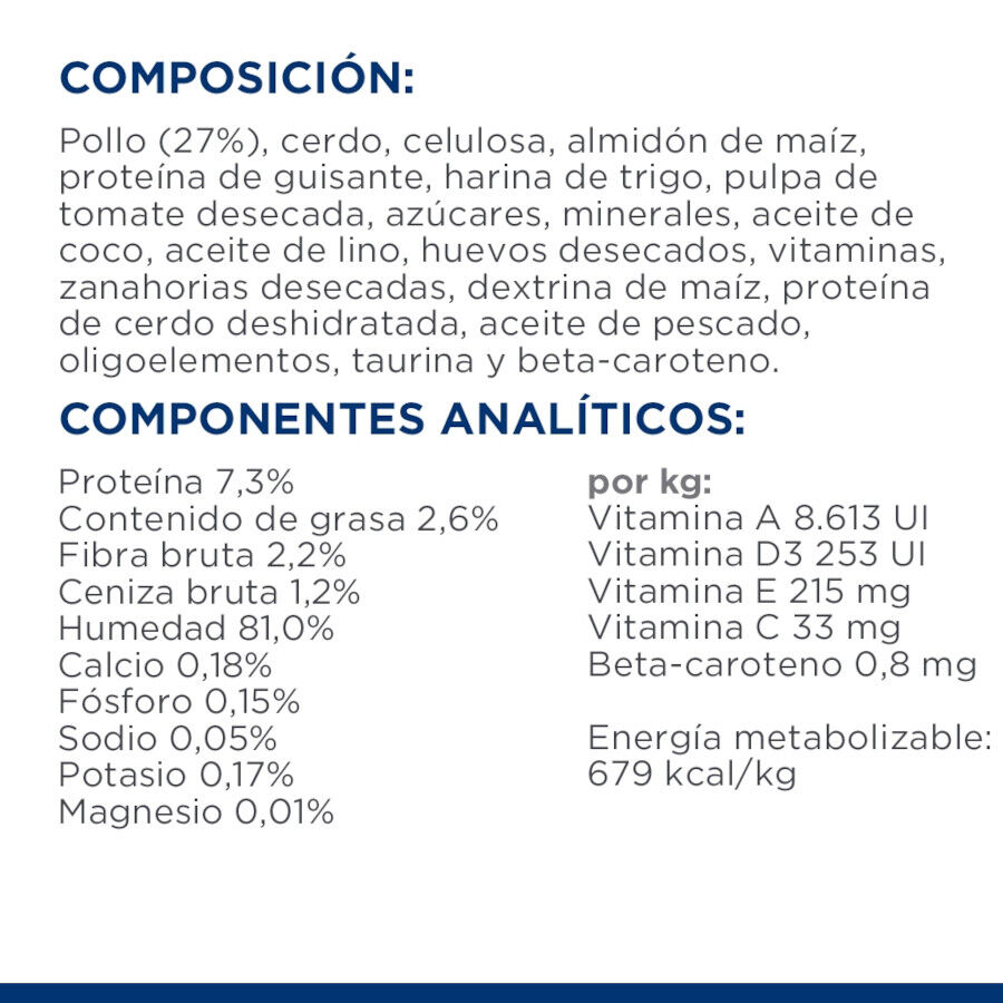 12 sobres x 85 g Hill's Prescription Diet Metabolic Feline pouches para gato , , large indicador imagen numero 4