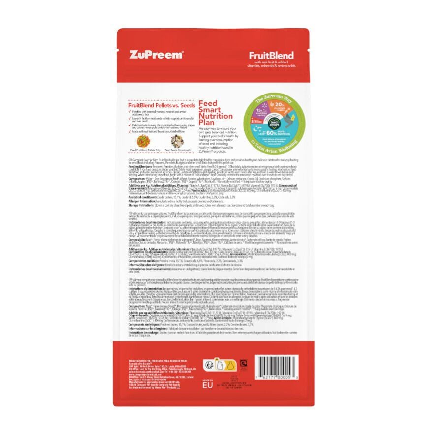ZuPreem FruitBlend Small pienso para p&aacute;jaros, , large indicador imagen numero 2