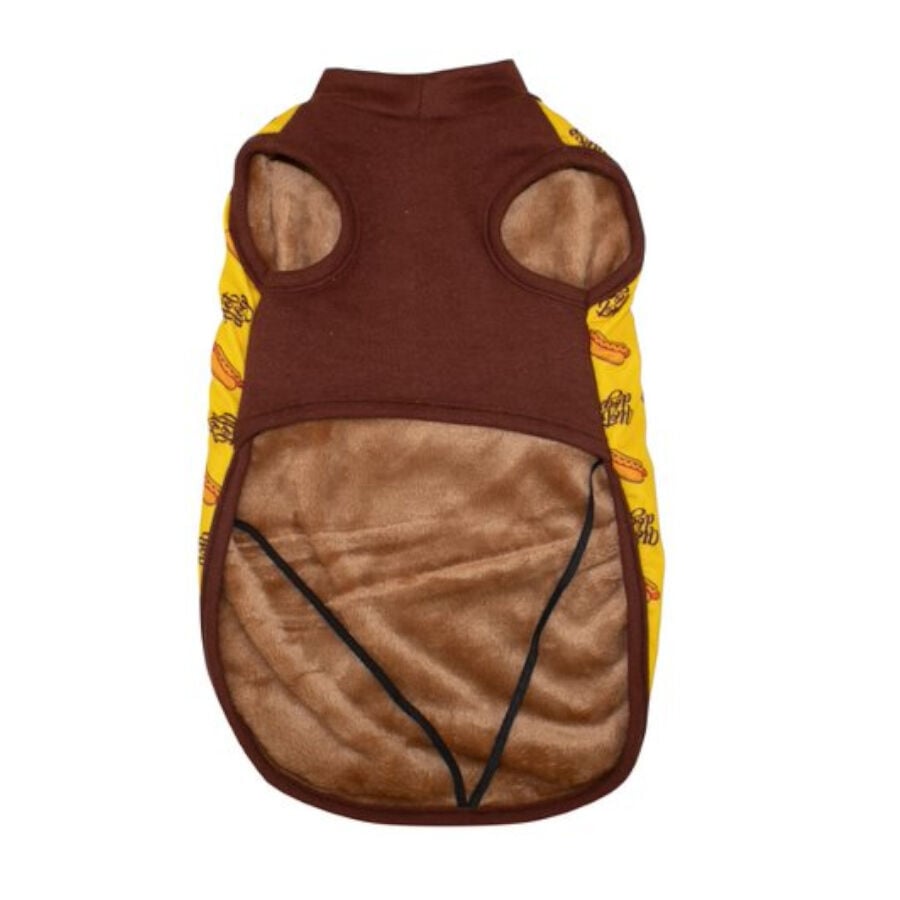 Outech Fleece Hot Dog Sudadera Amarilla para perros , , large indicador imagen numero 2