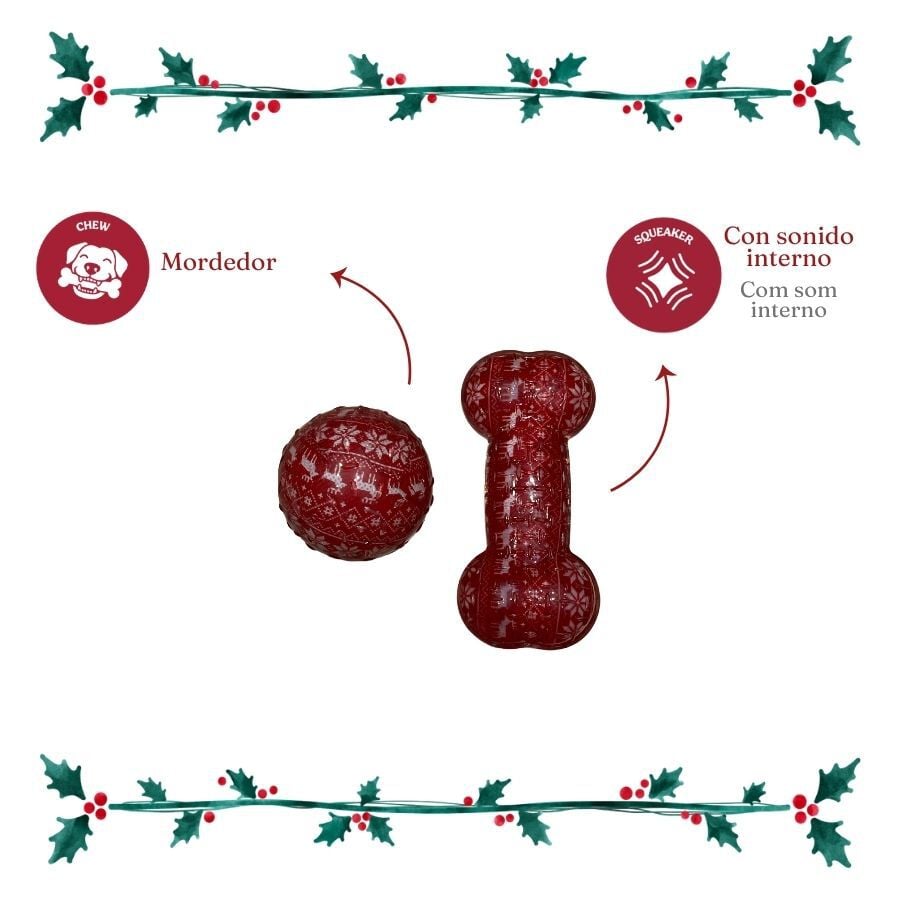Wonder Christmas Hueso y Pelota Juguete para perros, , large indicador imagen numero 4