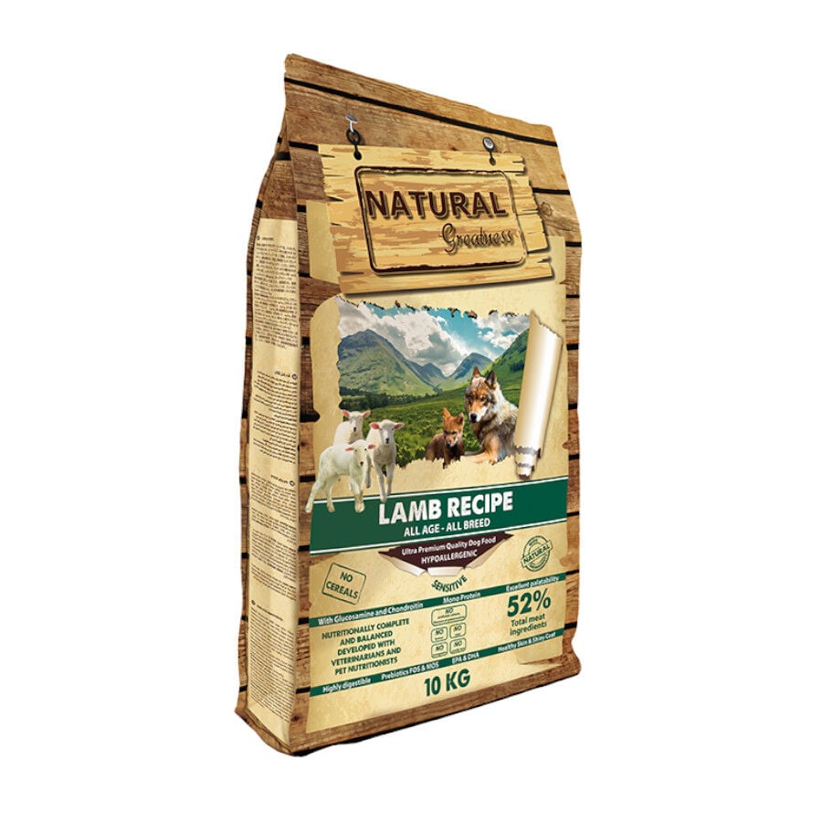 10 kg Natural Greatness Sensitive Cordero pienso para perros, , large Imagen numero 1