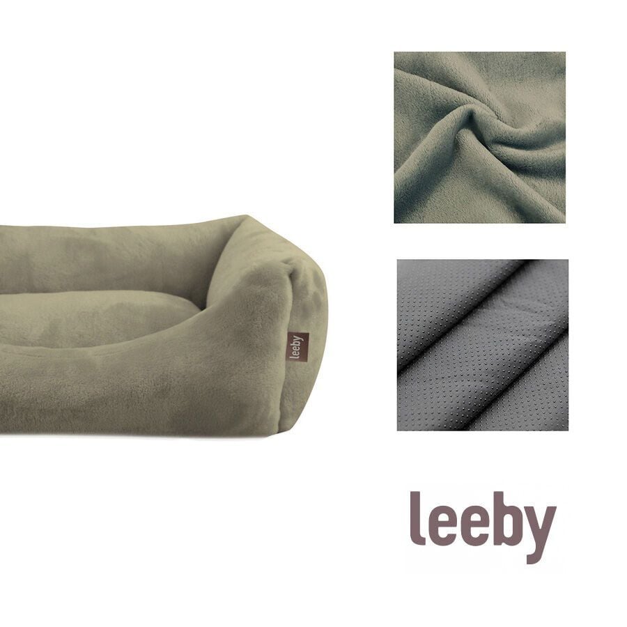 Leeby Cama de Terciopelo Verde para perros, , large indicador imagen numero 4