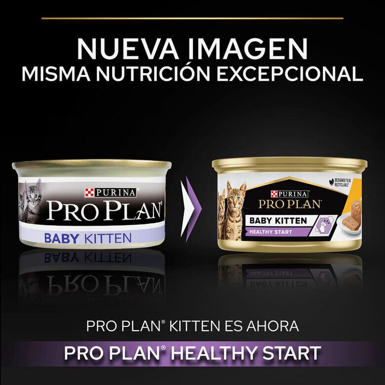 85 g Pro Plan Mousse Baby Kitten Pollo Lata para gatos&nbsp;, , large Imagen numero 2