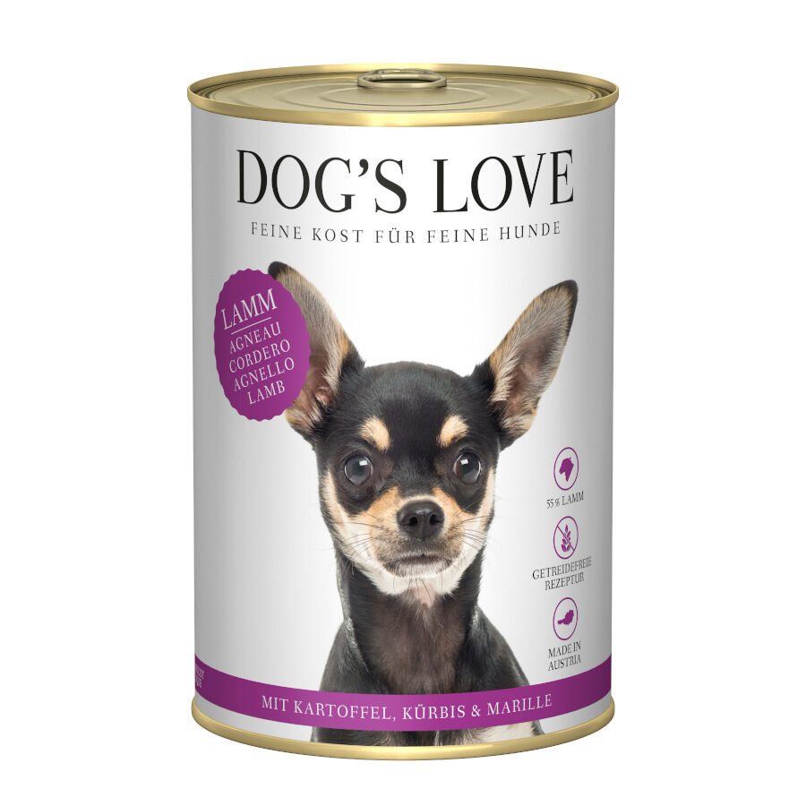 400 g Dog's Love Adulto Cordero lata para perros, , large indicador imagen numero 1