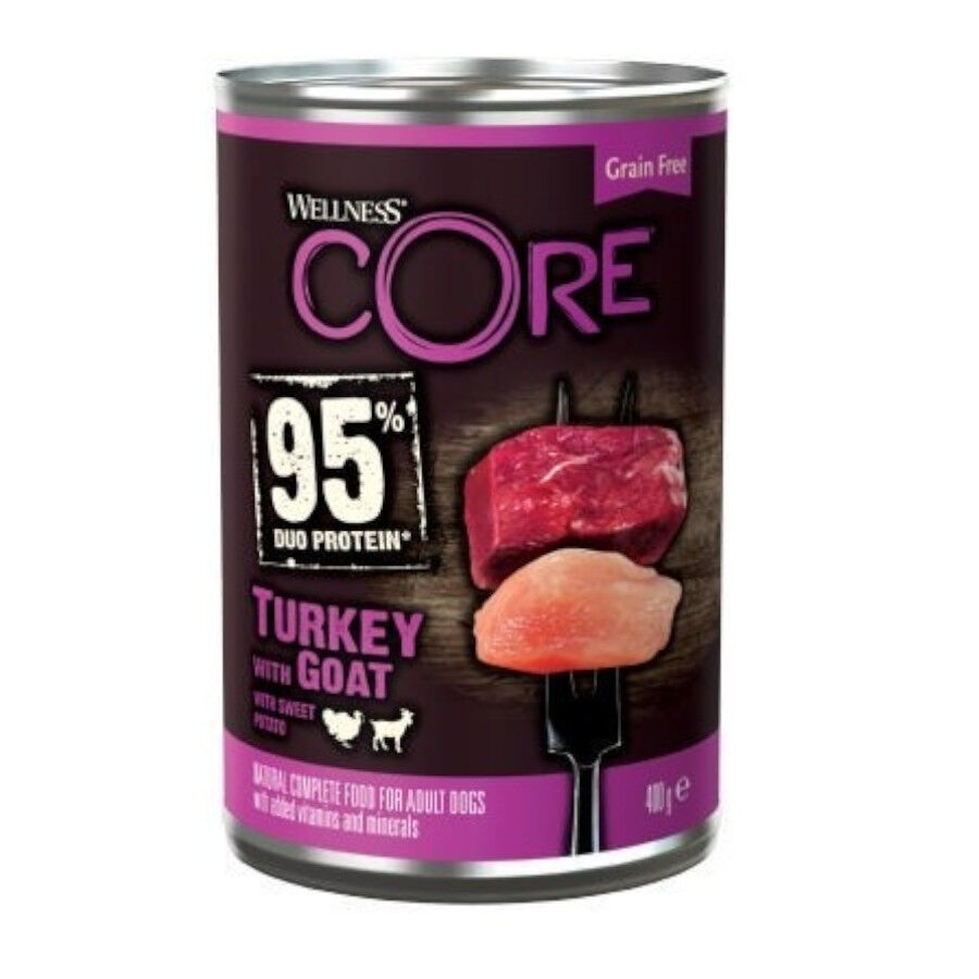 400 g Wellness Core Pavo y Cabra Lata para perros, , large indicador imagen numero 1