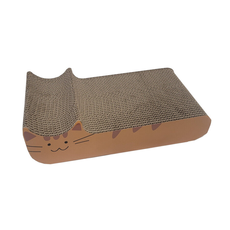 Leeby Kira tabla rascador de cart&oacute;n naranja para gatos, , large Imagen numero 3