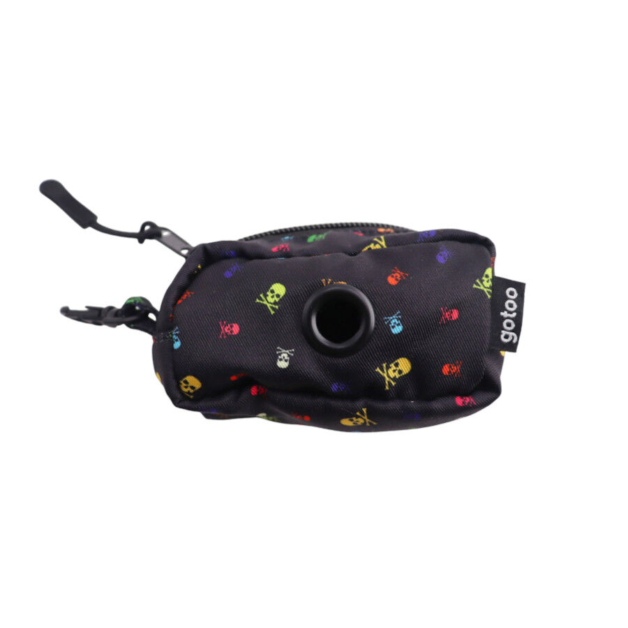 Gotoo Porta bolsas calavera negro para perros, , large Imagen numero 1